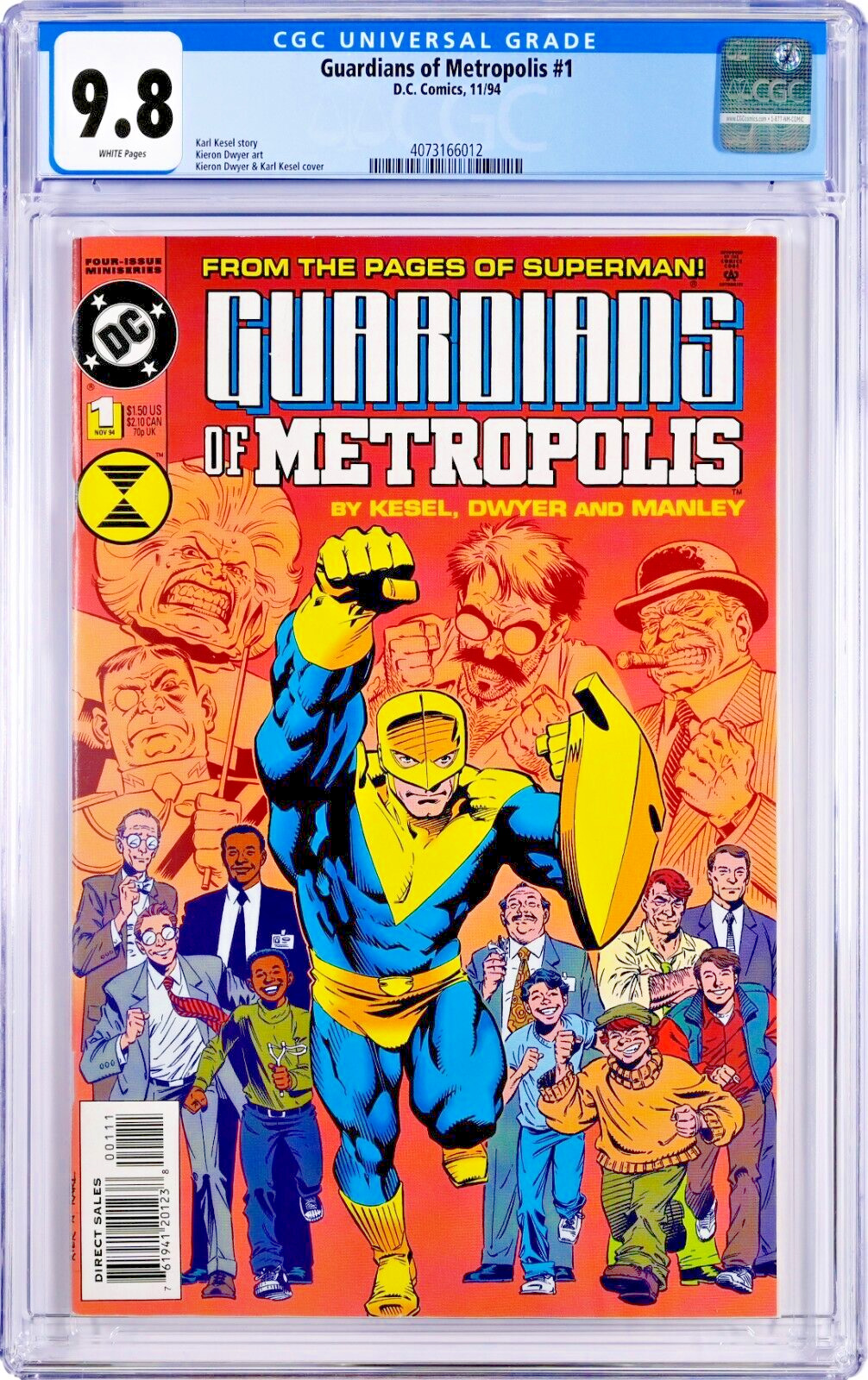 Guardians of Metropolis #1 CGC 9.8 (Nov 1994, DC) Karl Kesel Story, Miniseries