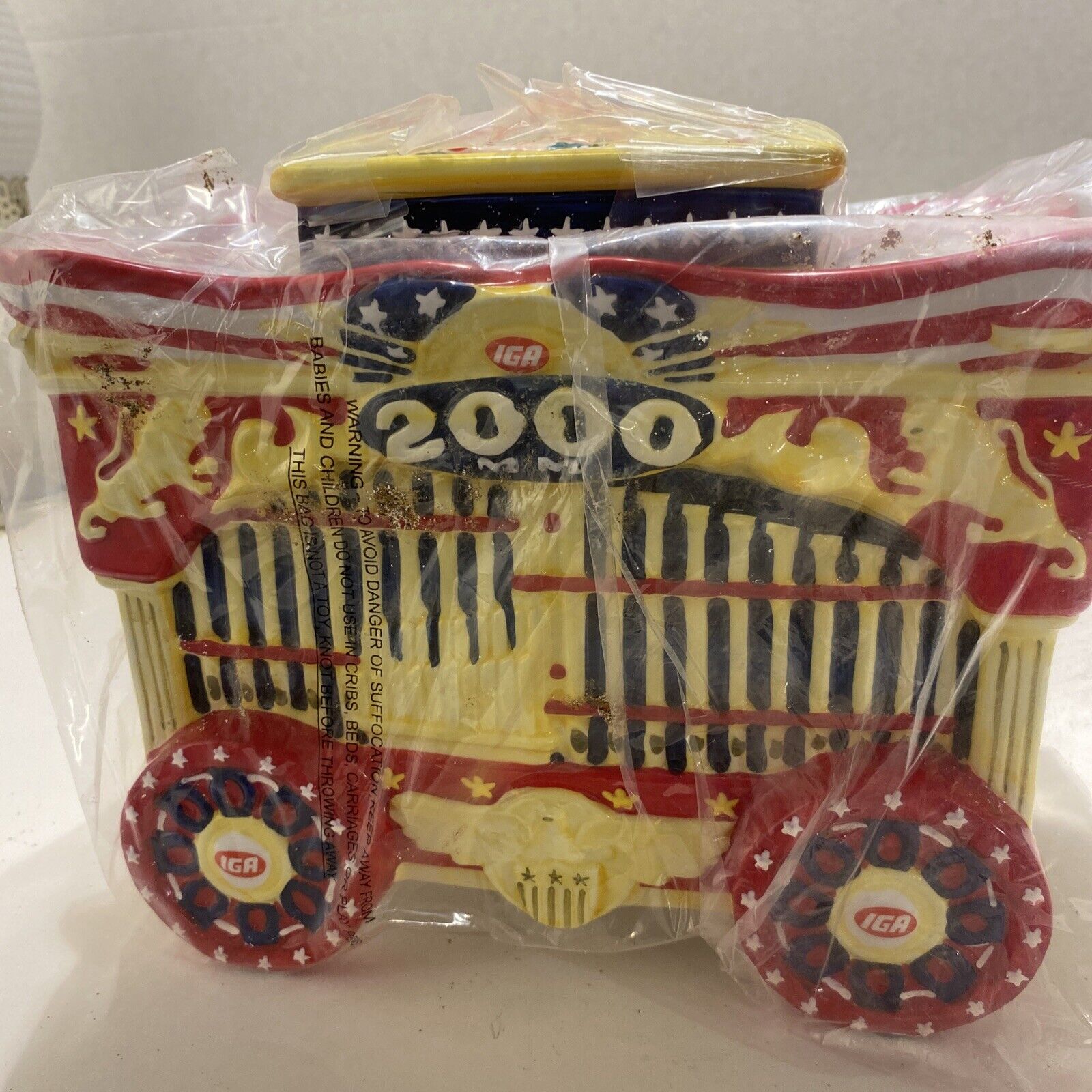 2000 IGA Circus Daze Special Edition Cookie Jar  / Calliope Music Wagon  NO Box