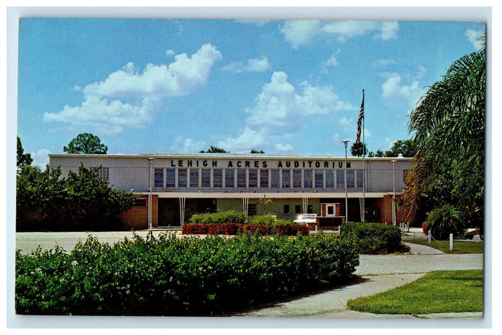 c1960s The Lehigh Acres Auditorium Lehigh Acres Florida FL Postcard