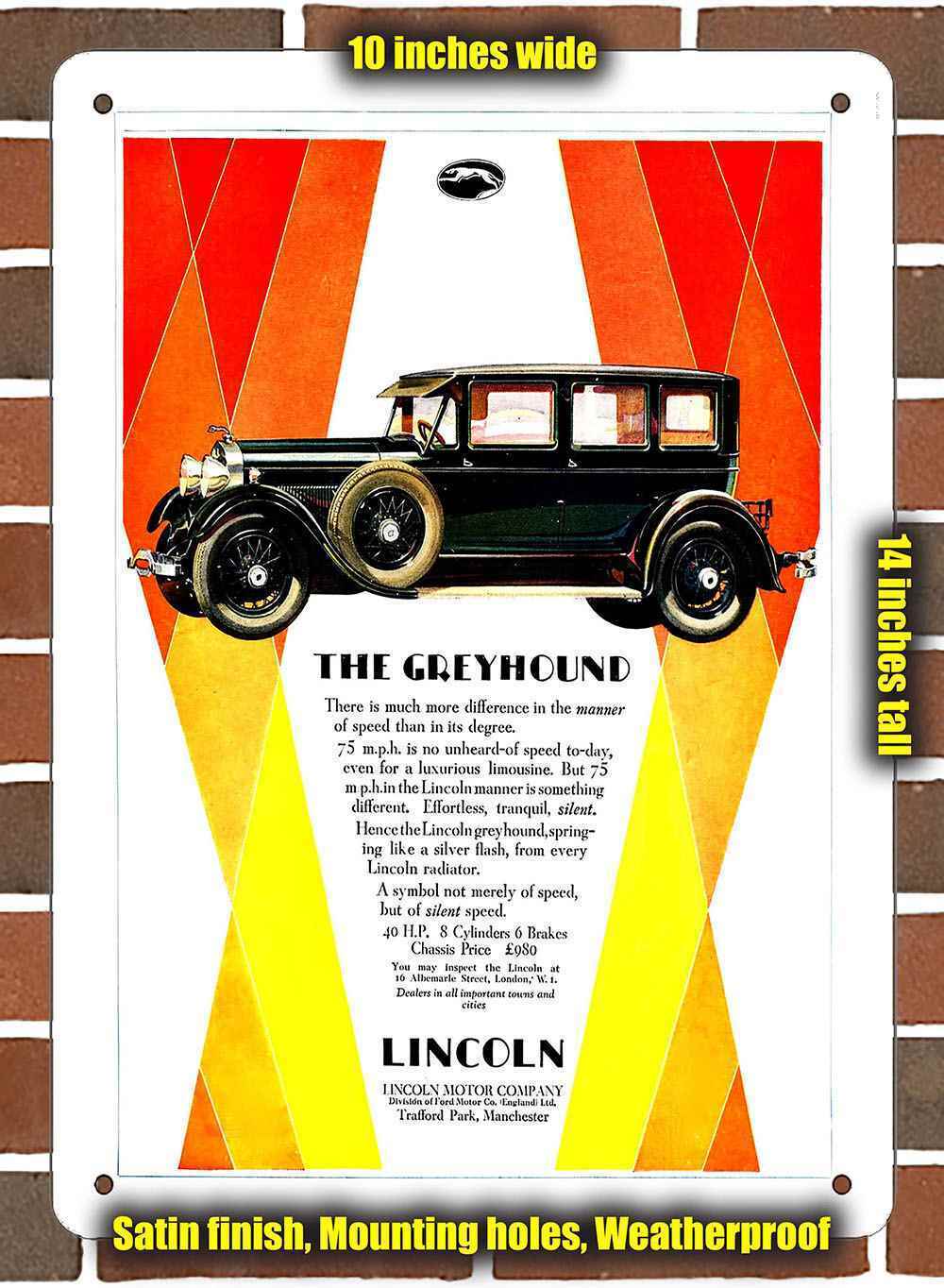 Metal Sign - 1928 Lincoln - 10x14 inches