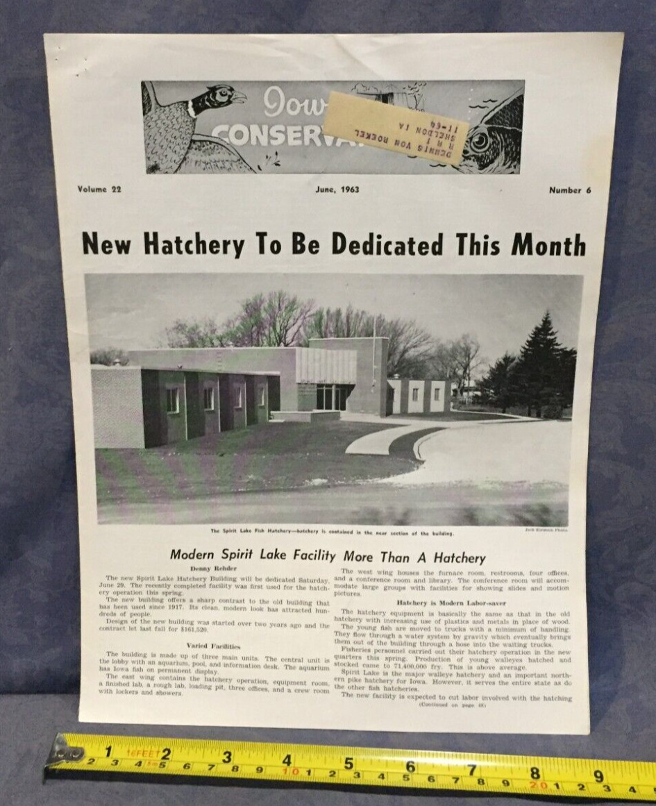 Iowa Conservationist June 1963 New Hatchery To Be Dedicated This Month