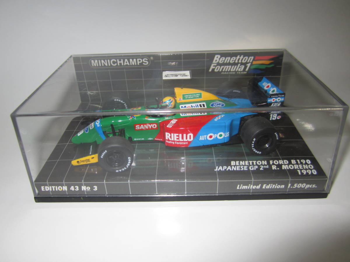PMA Minichamps 1/43 Benetton B190 No19 Nannini Car Modification 1990 Japan GP