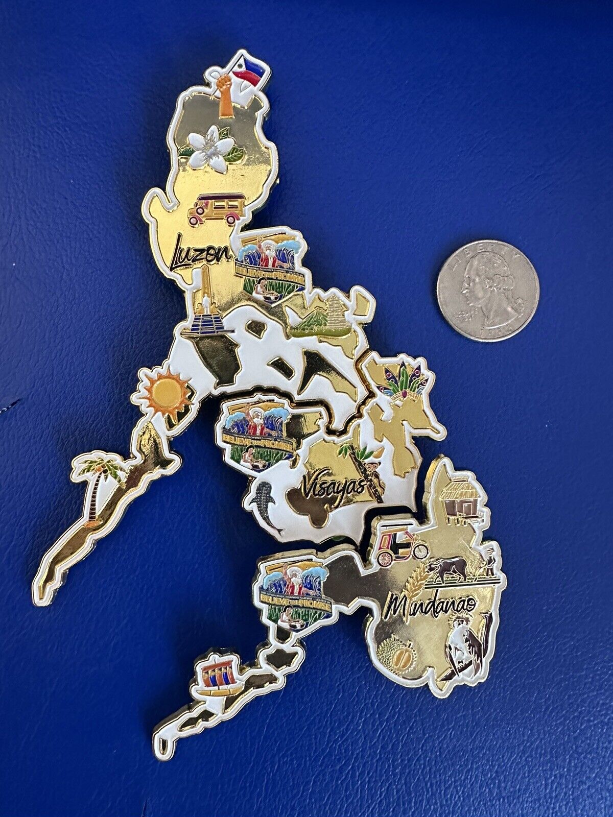 Believe The Promise 2024 Intl Pathfinder Camporee Pins🇵🇭Gold Puzzle Map