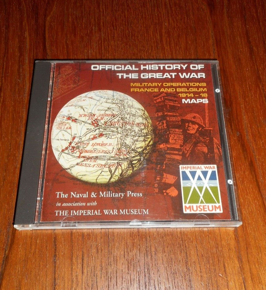 Official  History of Great War- Operations France/Belgium (1914-8) MAPS CD-Rom
