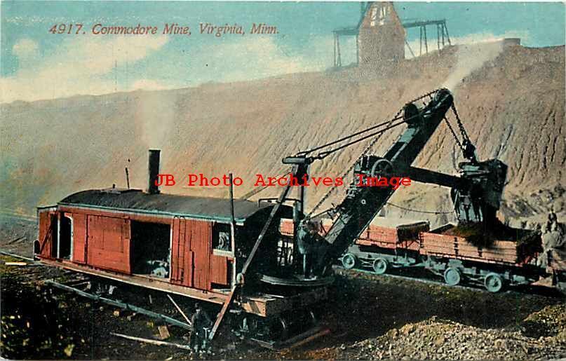 MN, Virginia, Minnesota, Commodore Mine, Steam Shovel, Mining Scene,