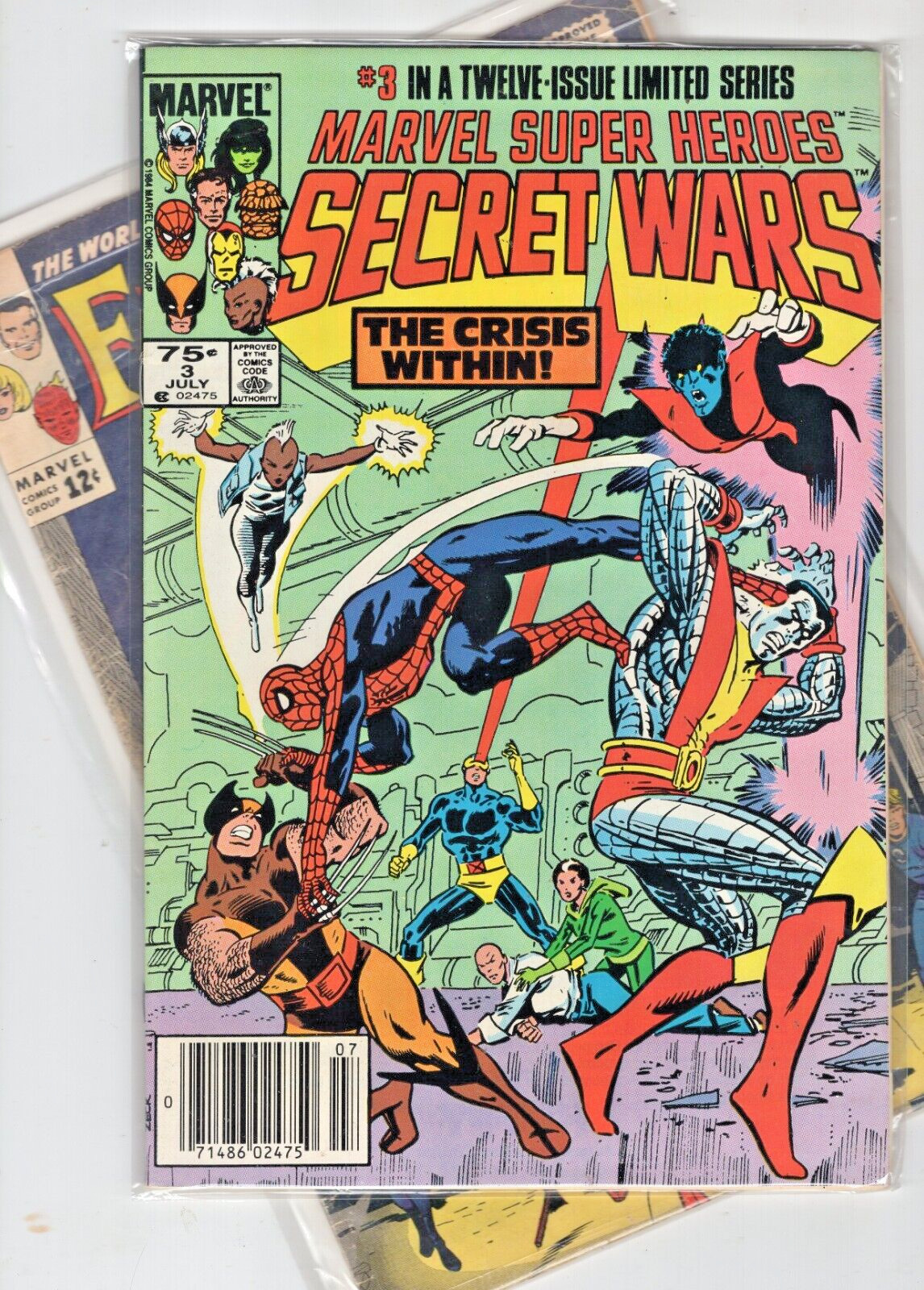 Marvel Super Heroes Secret Wars # 3 Newsstand July 1984 Marvel Comics