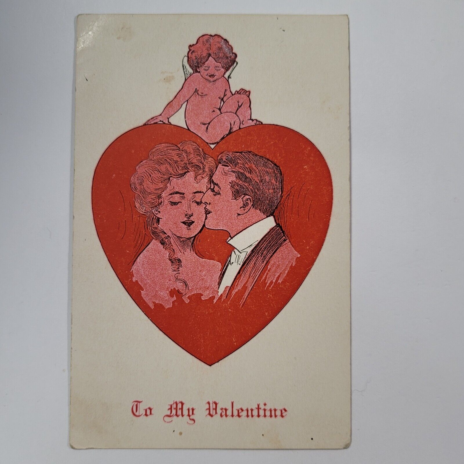 To My Valentine Vintage Holiday Postcard c1908 Posted 1 cent stamp Divided Back