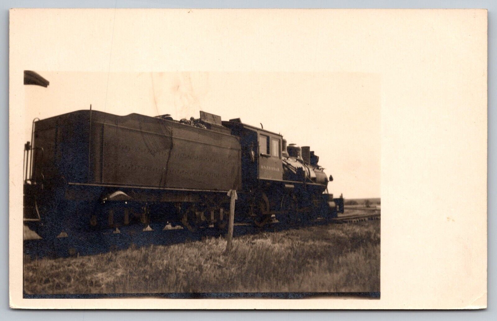 Vintage Locomotive Real Photo Postcard. RPPC