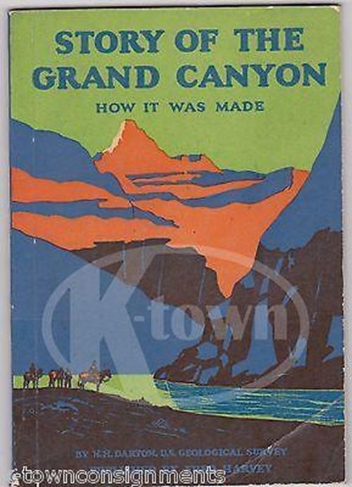 Grand Canyon National Park Vintage Graphic Illustrated Natural History Book 1948