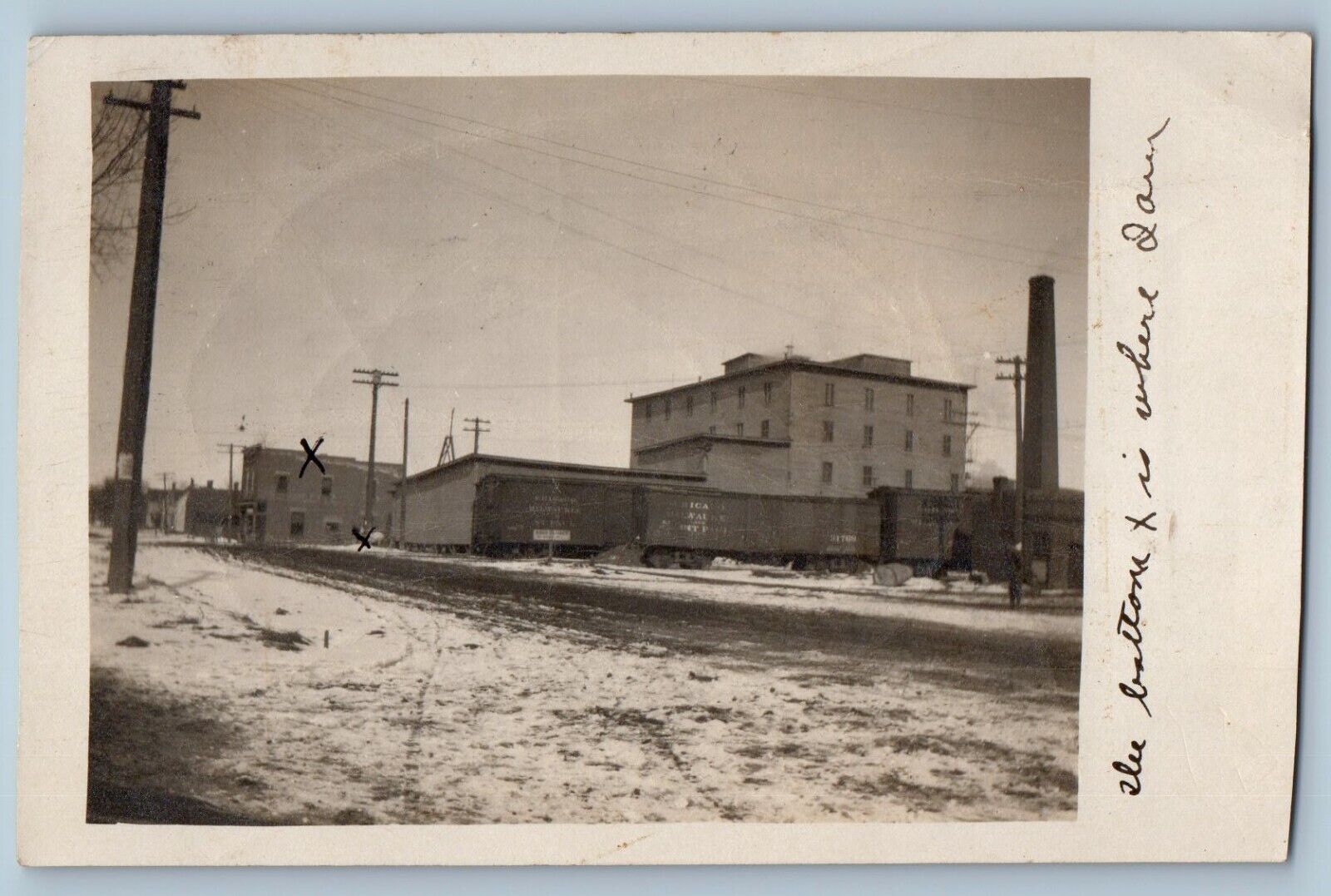 Wells Minnesota MN Postcard RPPC Photo Mill Factory 1912 Posted Antique