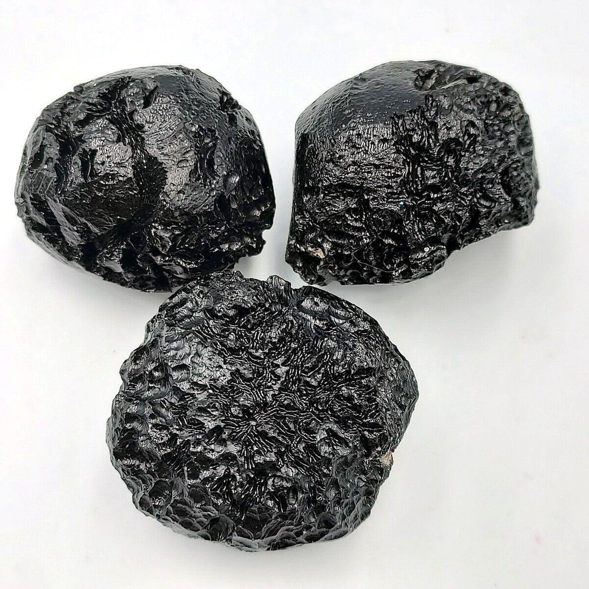 3pcs. lot Anda Skin High Grade  Indochinite Tektite (73g) Meteorite Rare
