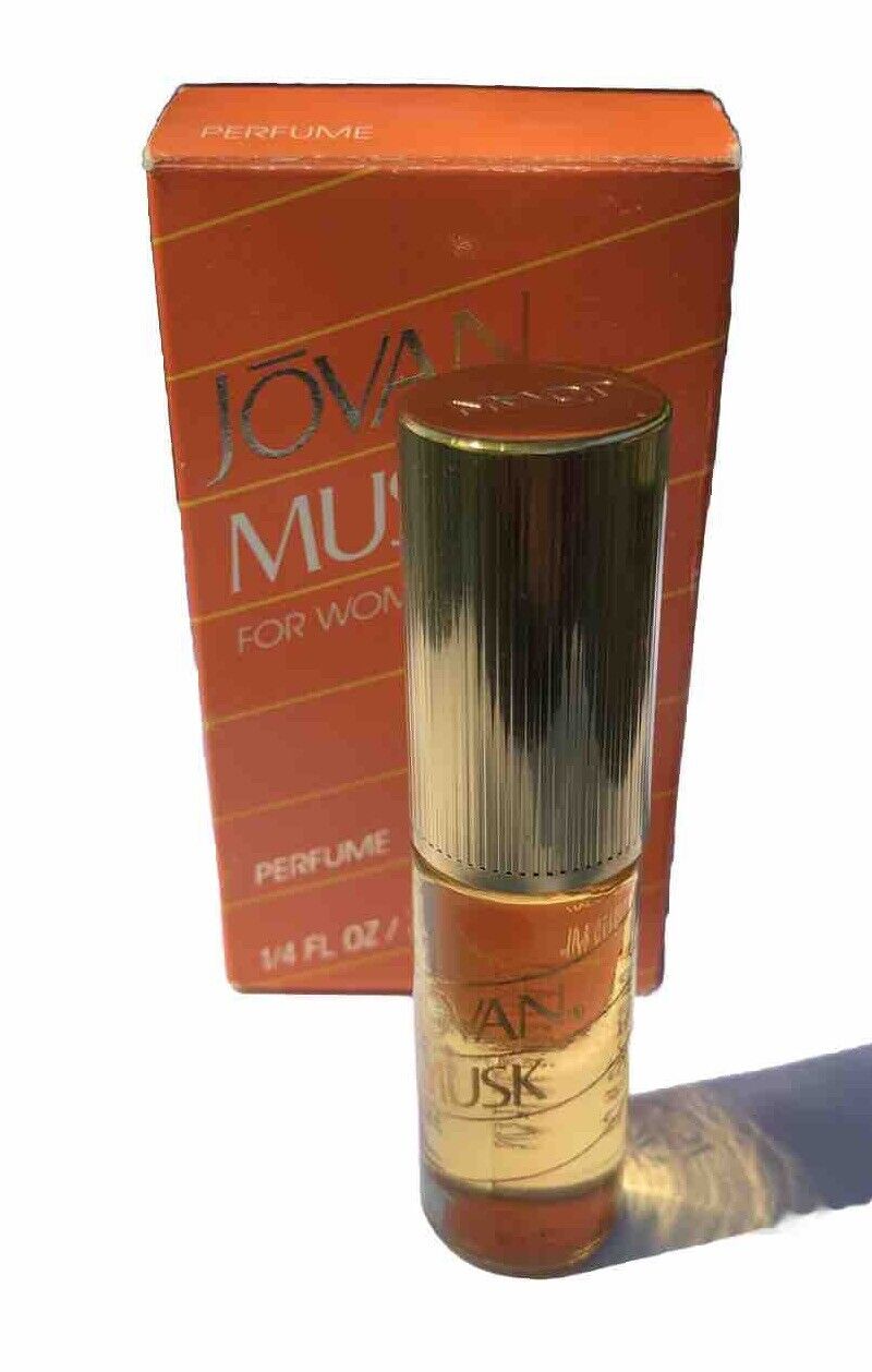 Vintage JOVAN MUSK Perfume For Women Discontinued 1/4 FL OZ New Unused