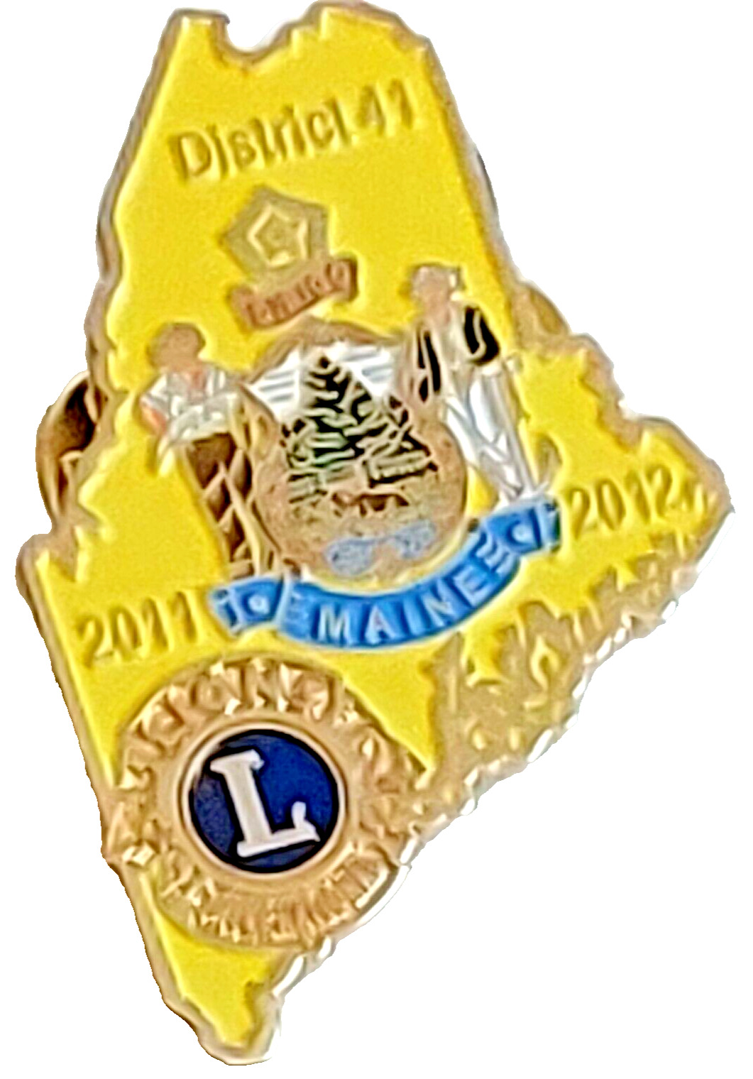 Lions International DISTRICT 41 Maine 2011-2012 Lapel Pin
