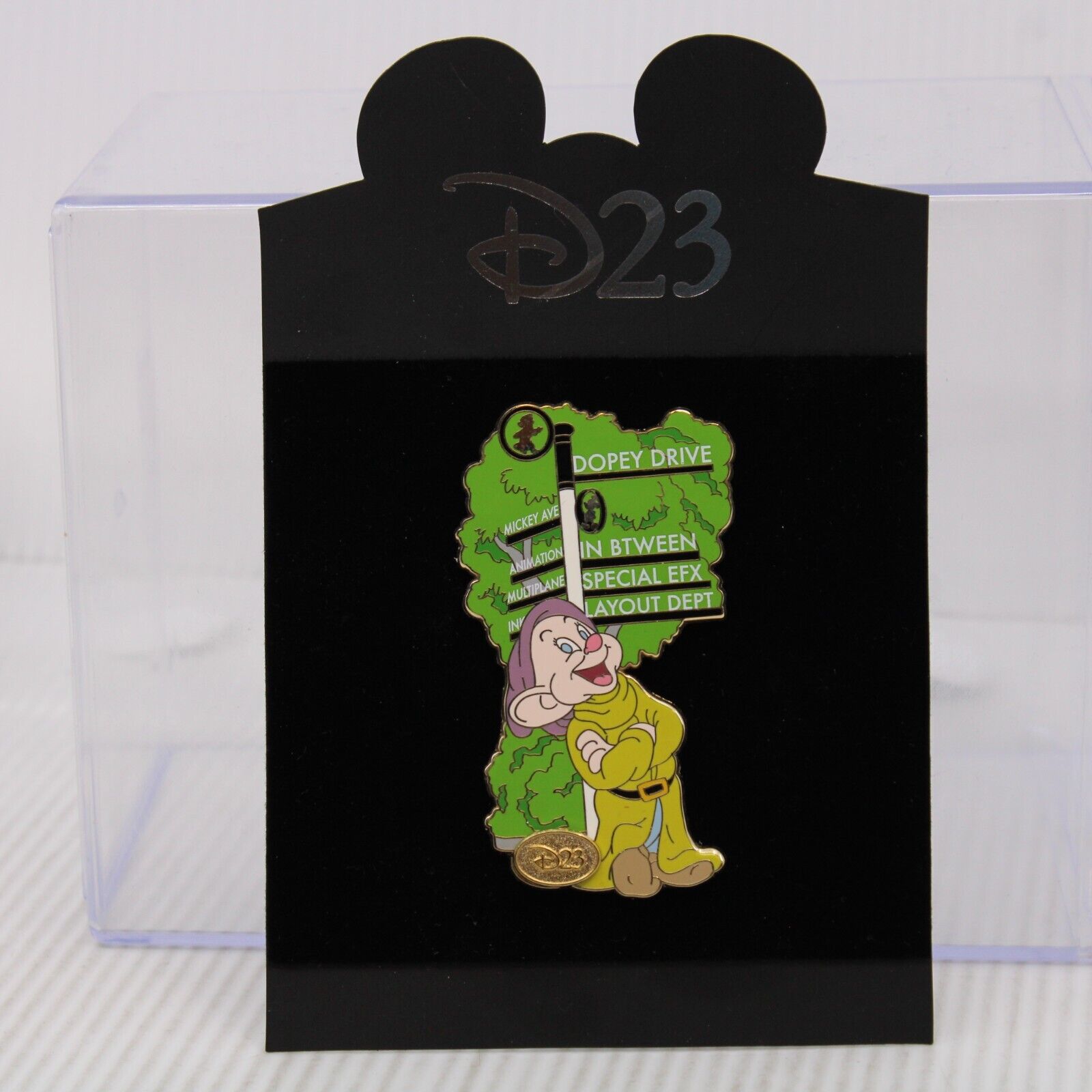 A5 Disney Shopping D23 Membership Exclusive Pin Dopey Drive Snow White Dwarf