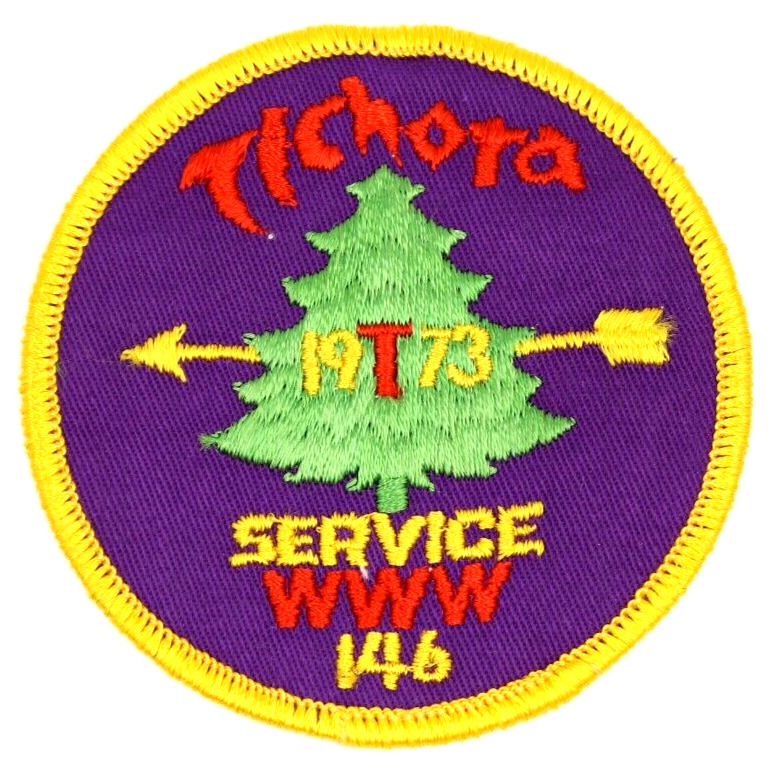 1973 Service Tichora Lodge 146 Four Lakes Council Patch Wisconsin WI OA BSA