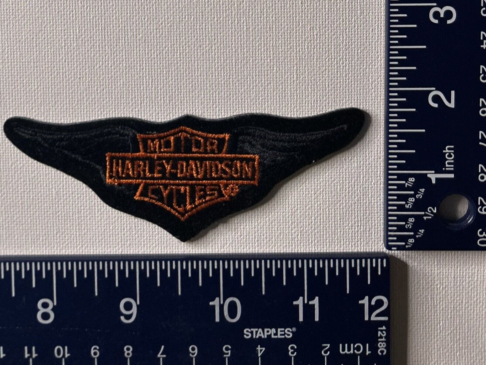 Authentic Vintage Harley-Davidson Antique Rare Medium Wings Bar & Shield