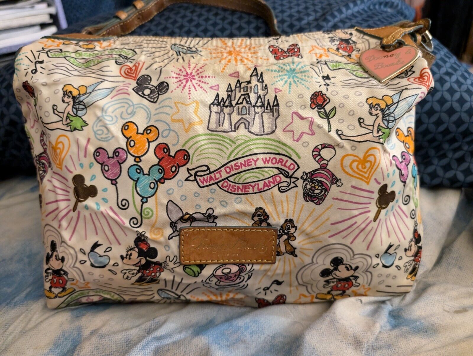 Dooney & Bourke Disney Disneyland Walt Disney World Sketch Handbag Purse Bag