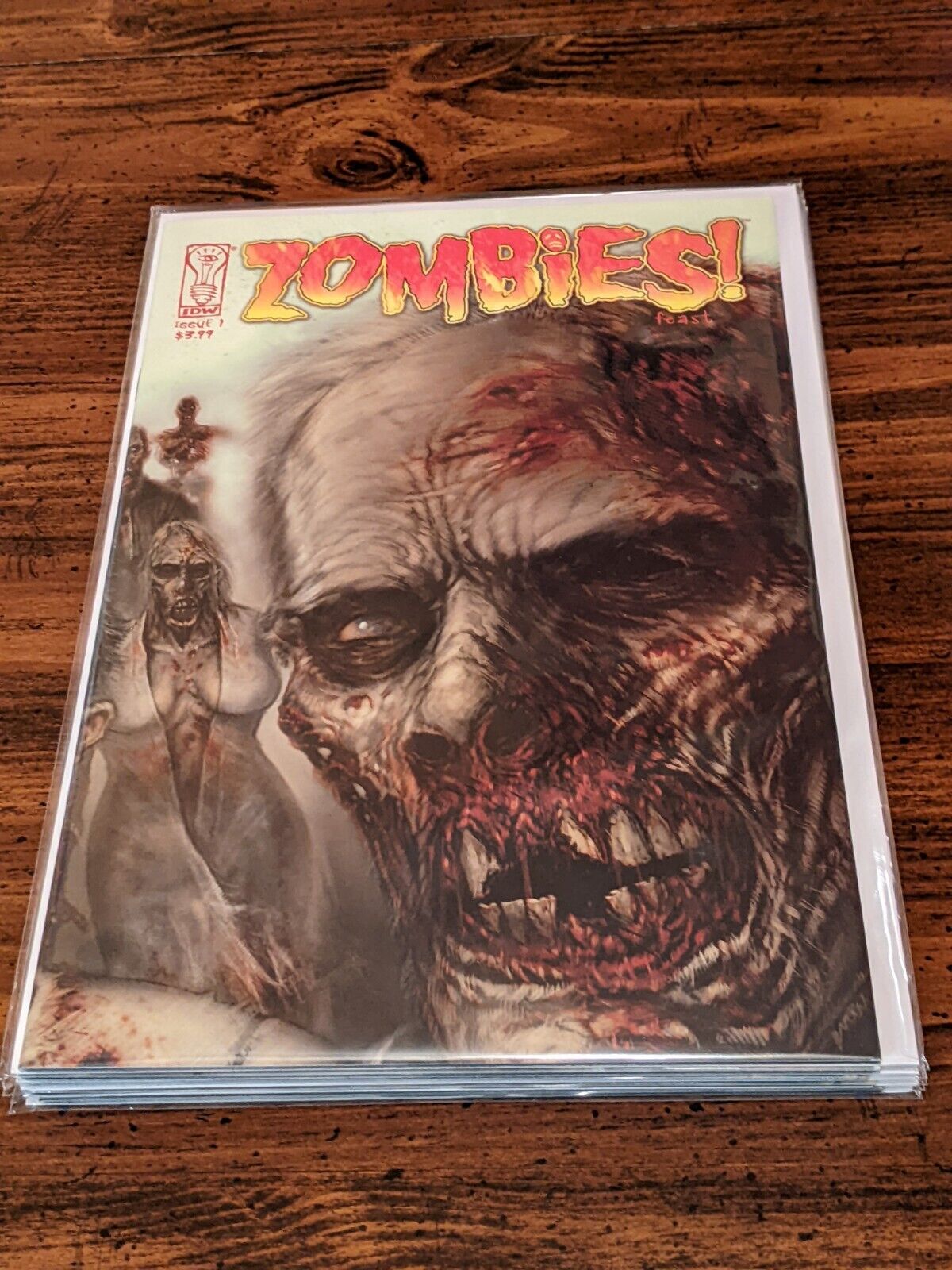 ZOMBIES FEAST #1-5 (IDW/COOL BOLTON COVERS ) COMPLETE SET LOT OF 5 NM pic