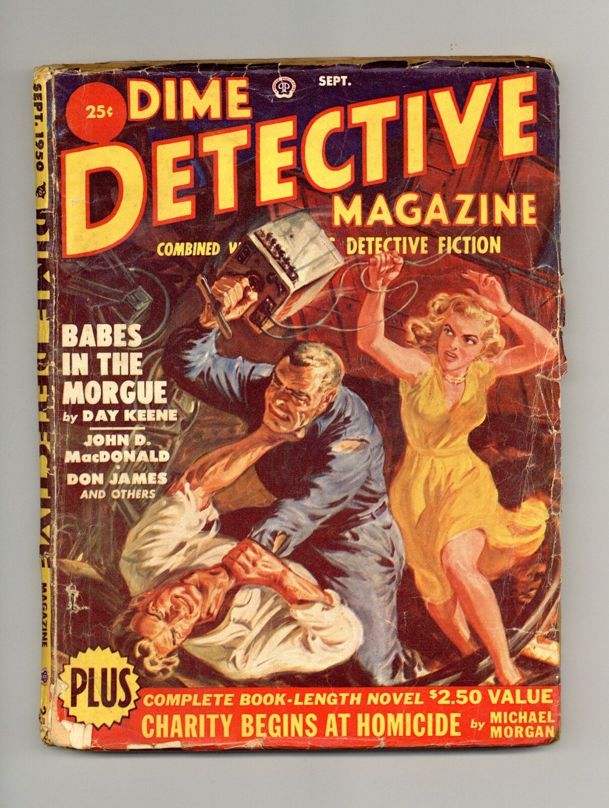Dime Detective Magazine Pulp Sep 1950 Vol. 64 #1 GD/VG 3.0