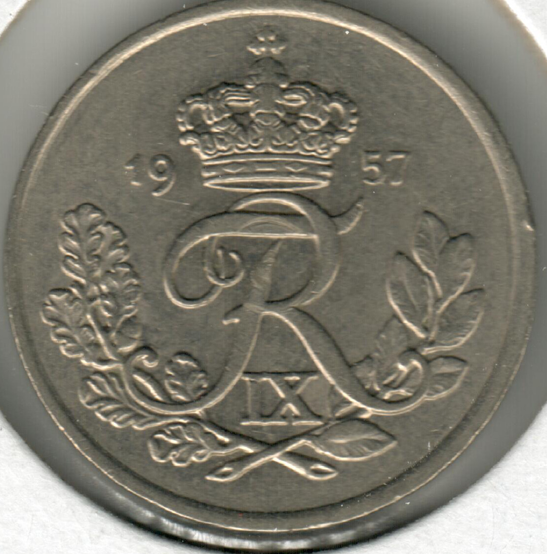 Denmark - 25 Øre - 1957 - #2