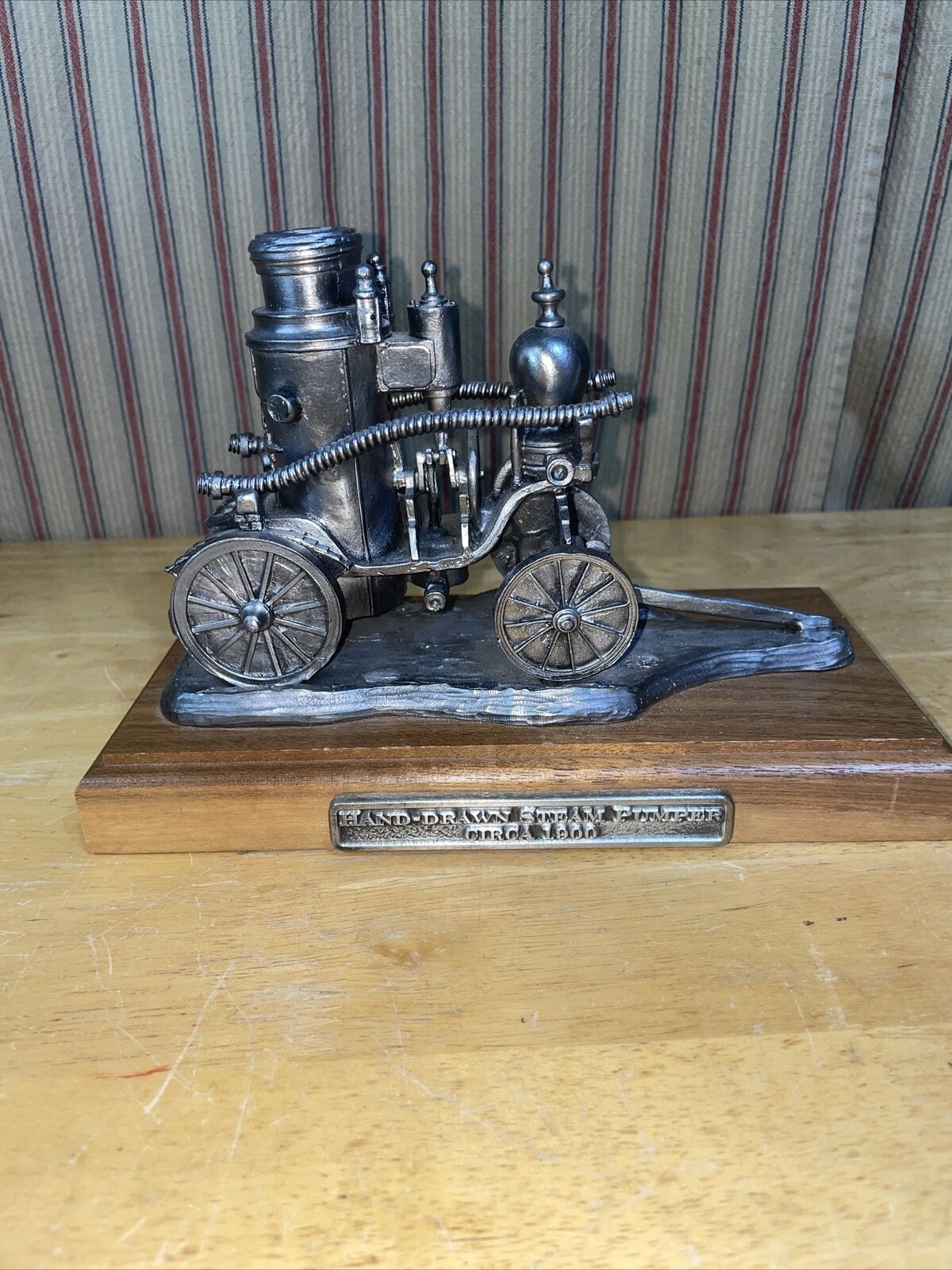 Michael Ricker Signed & Numbered Pewter Hand-drawn Steam Pumper Number 59