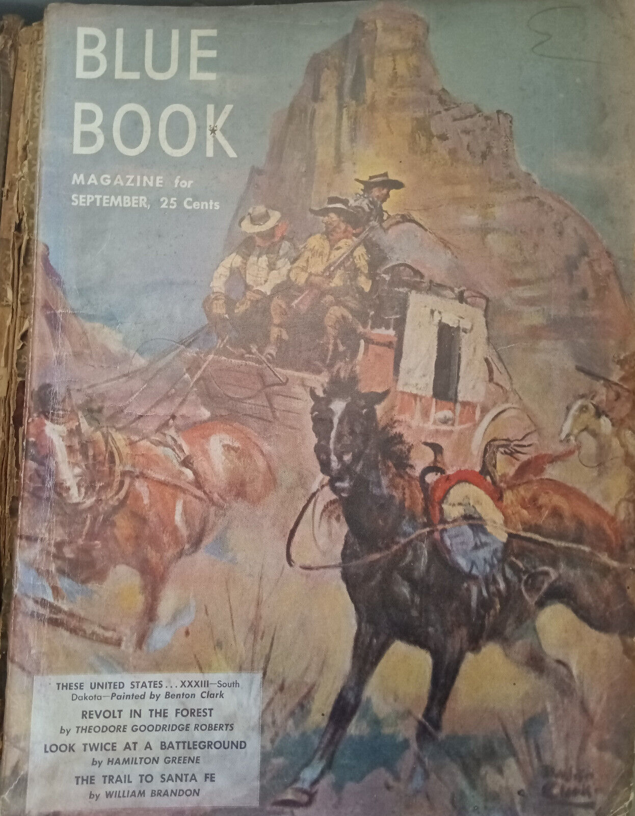 Blue Book Magazine September 1949 RARE Twelve Short Stories Roberts Greene