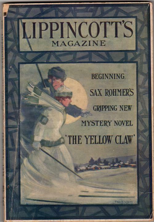 Lippincott's Feb 1915; Prt 1 of Sax Rohmer's Novel The Yellow Claw