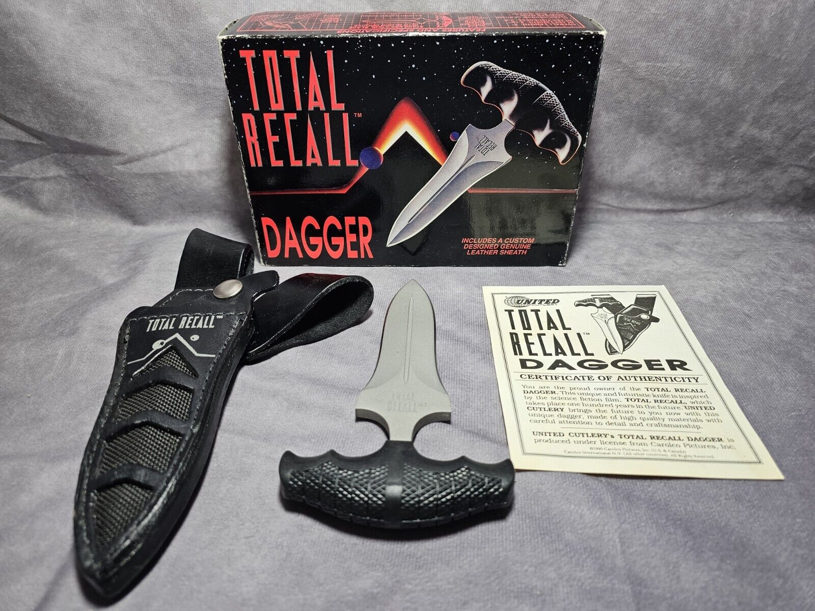 Vintage 1990 Authentic “United Cutlery” TOTAL RECALL Movie Prop/Replica Dagger