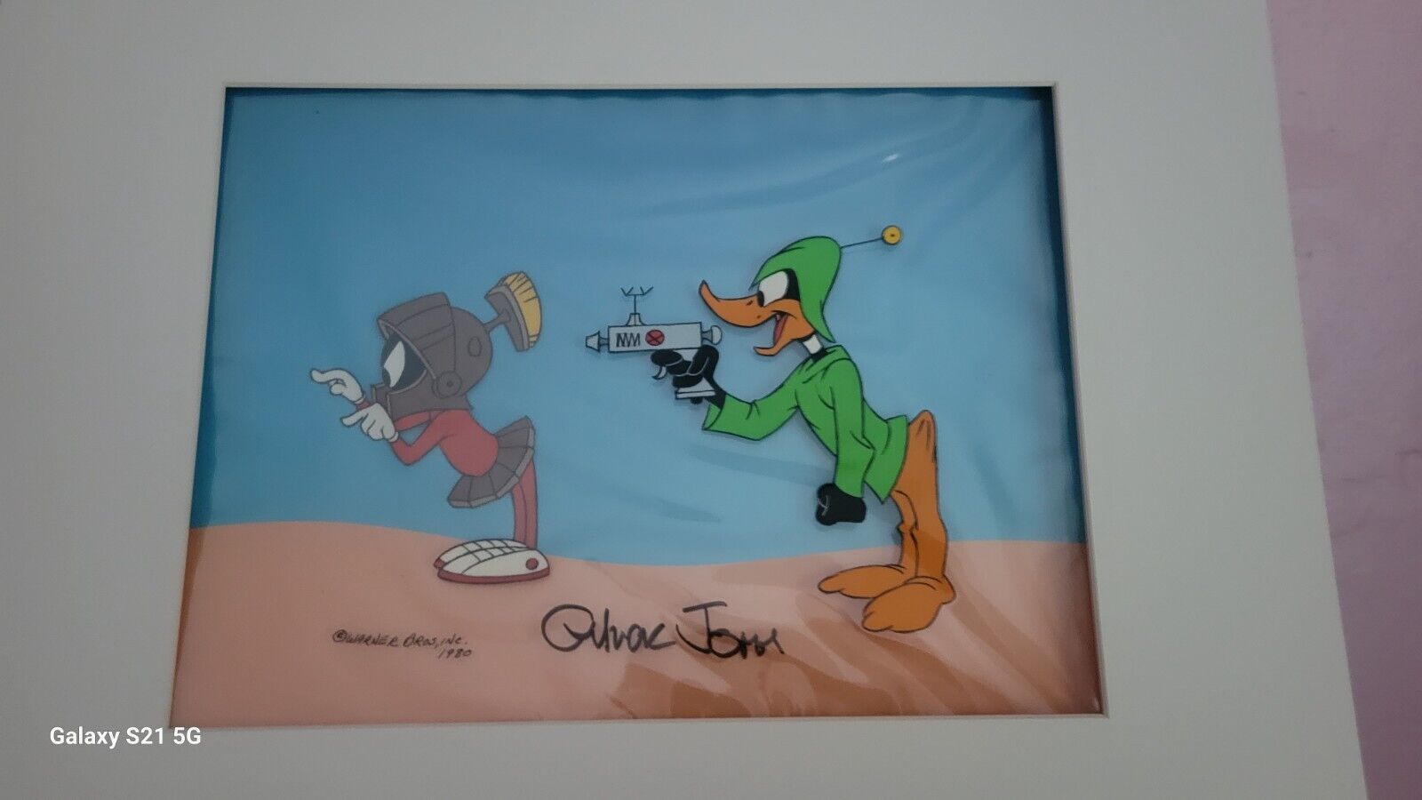 Chuck Jones Original Production Animation Cel Duck Dodgers & Marvin the Martian