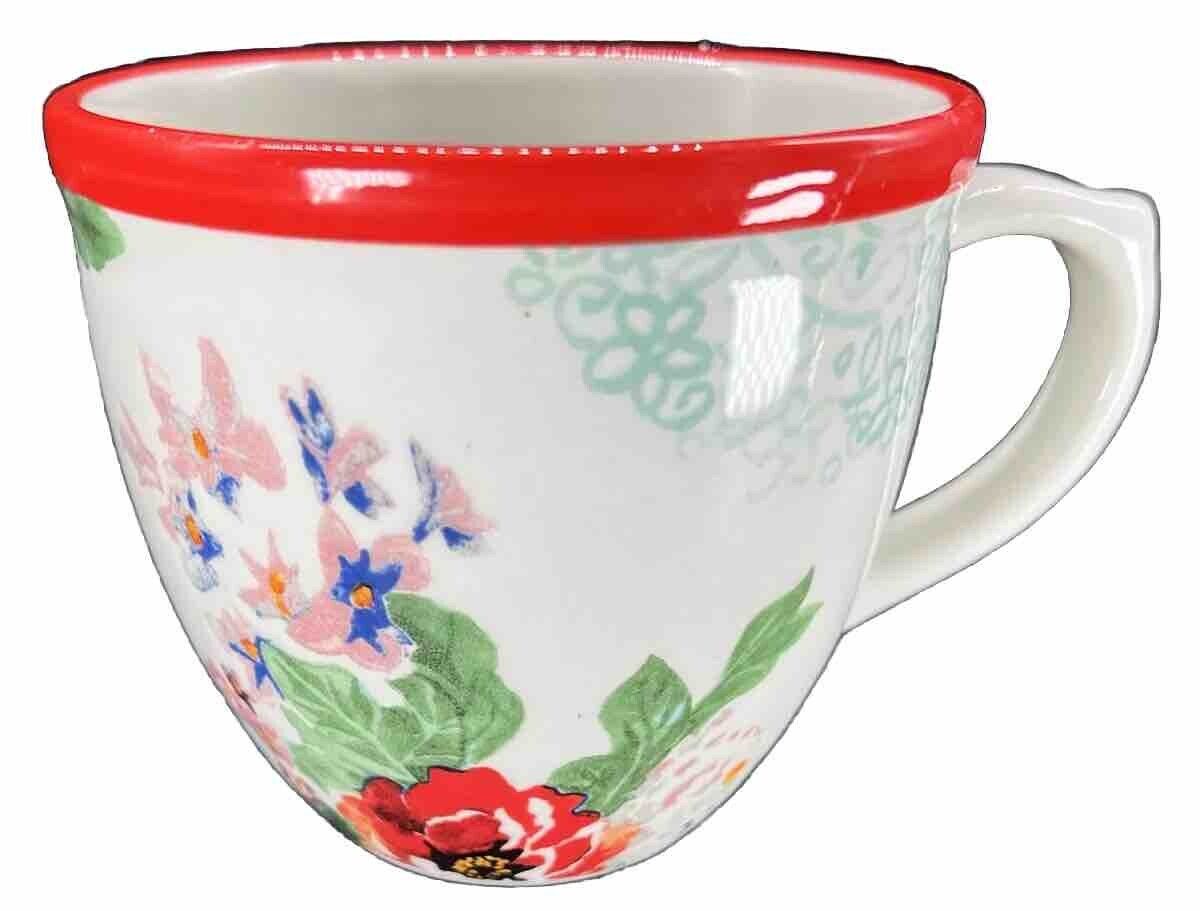 The Pioneer Woman Large Coffee Mug 16 oz Flea Market Floral Red Colorful