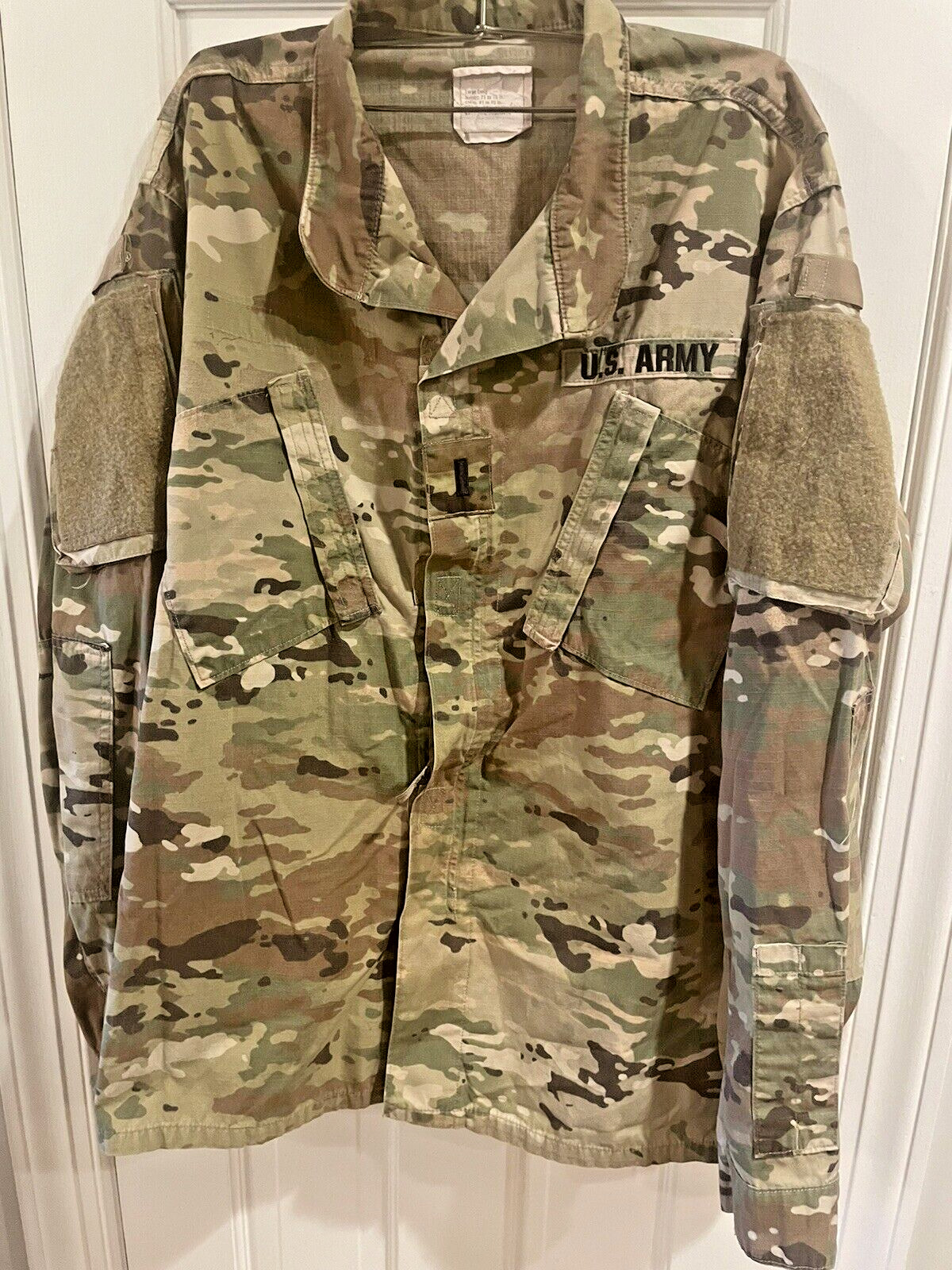 US Army Multicam Combat Field Camo Shirt Men Large Long PERIMETER INSECT GUARD