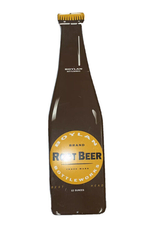 BOYLAN’S bottleworks 17” tin sign Root Beer, (1 Sign)