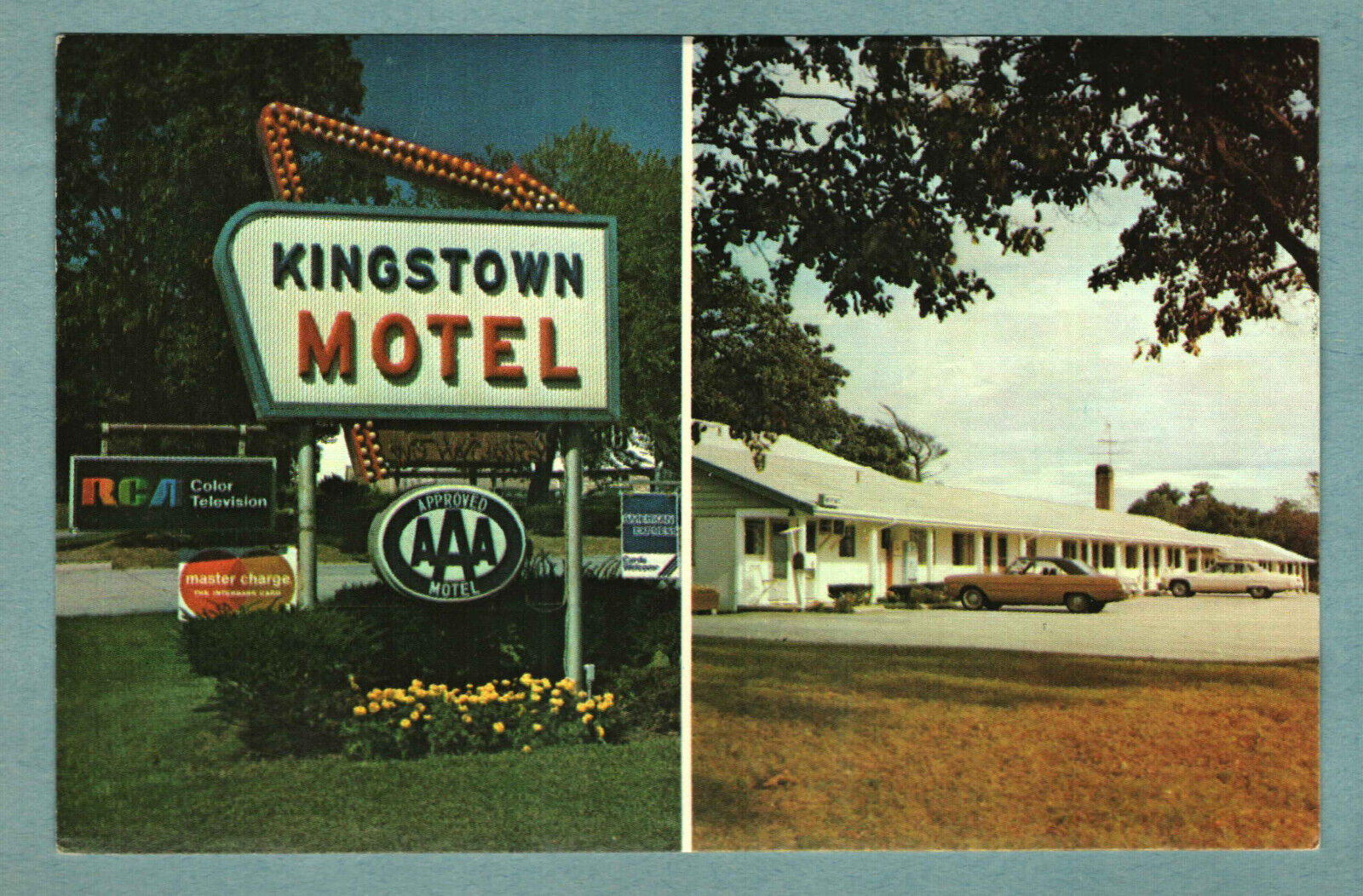 Postcard Kingstown Motel U.S. Rte. 1 6530 Post Road N. Kingstown Rhode Island RI