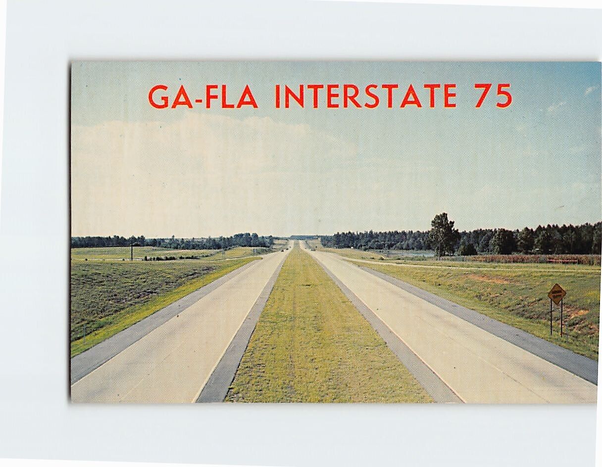 Postcard Georgia-Florida Interstate 75 USA