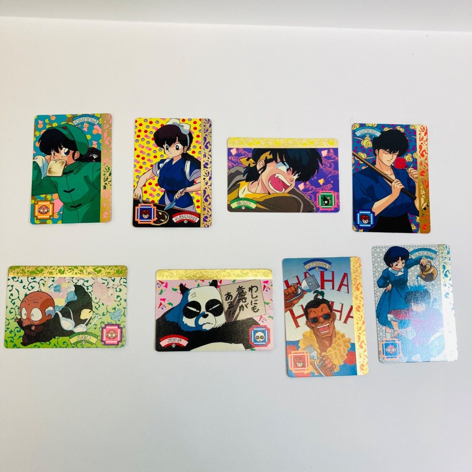 Ranma 1/2 Card Lot 8 Various Anime Characters Bandai