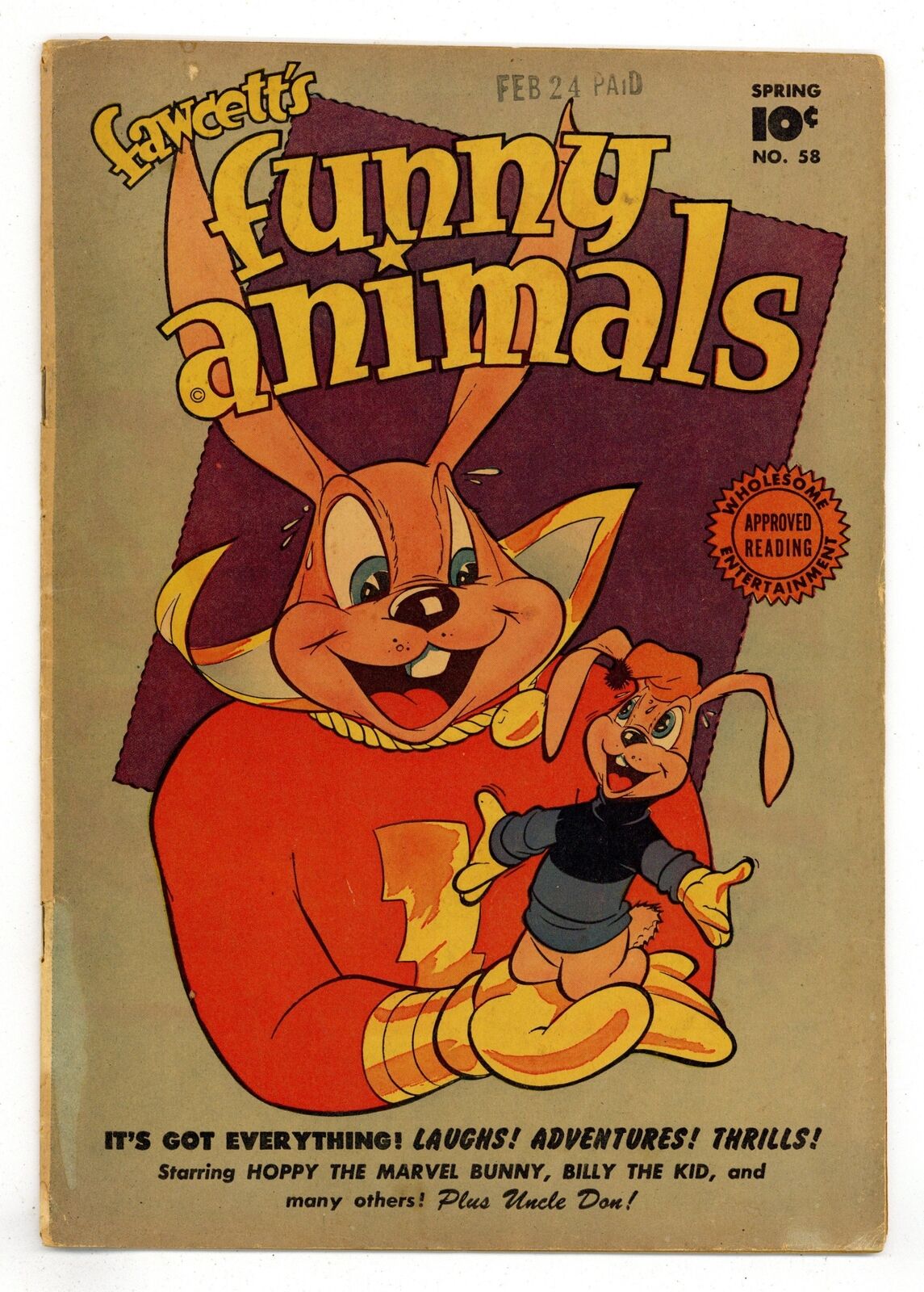 Fawcett\'s Funny Animals #58 GD/VG 3.0 1948