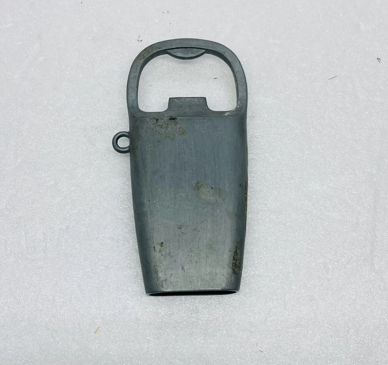 Vintage 1970s Metal Bottle Opener Keychain Hole 3” Heavy Duty Unique Style 26