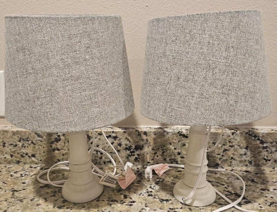 Pair of Small Farmhouse Table Lamps
