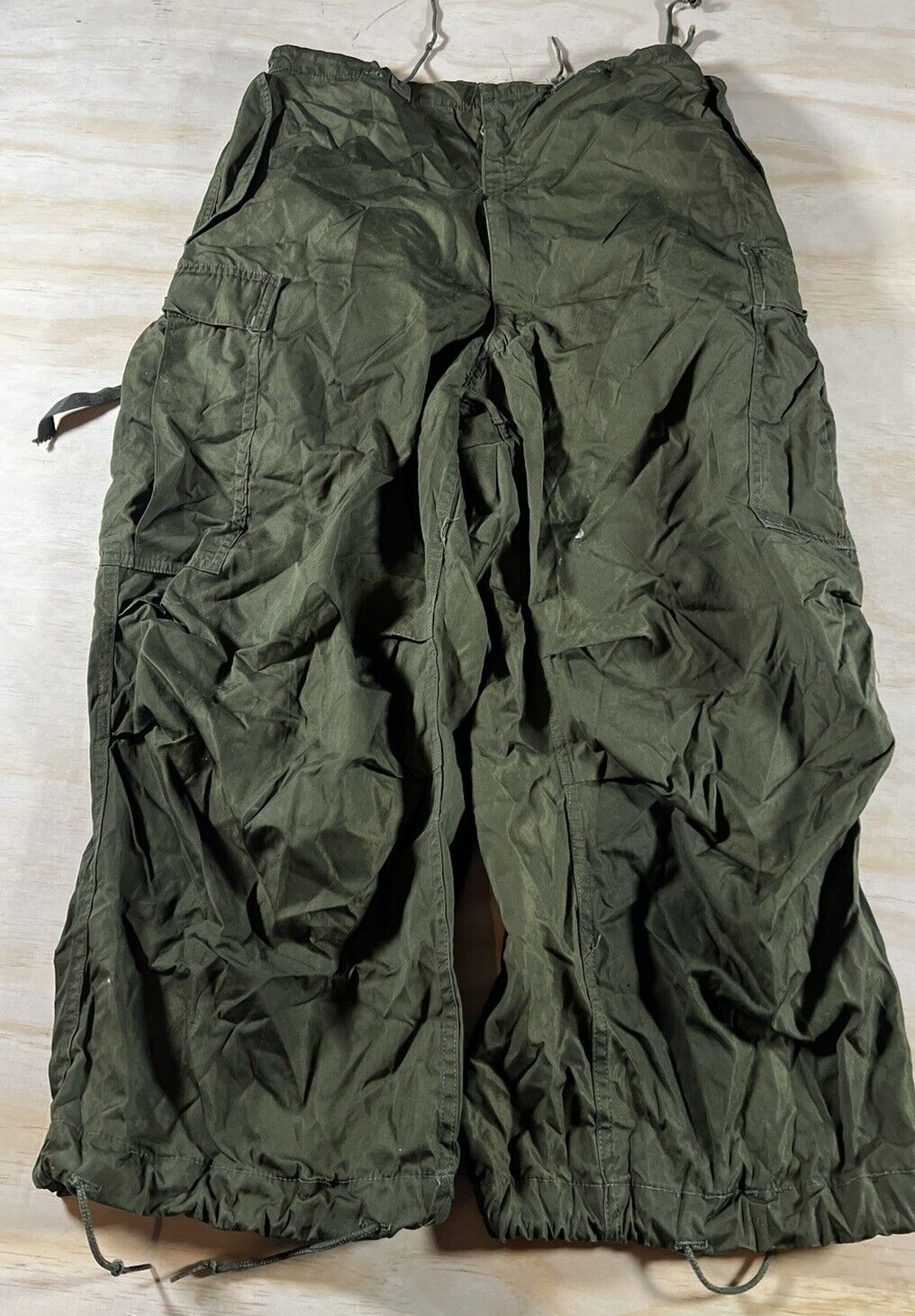 Vintage USGI Army Trousers Shell Arctic M1951 Small Reg Green Pants Talon Zip