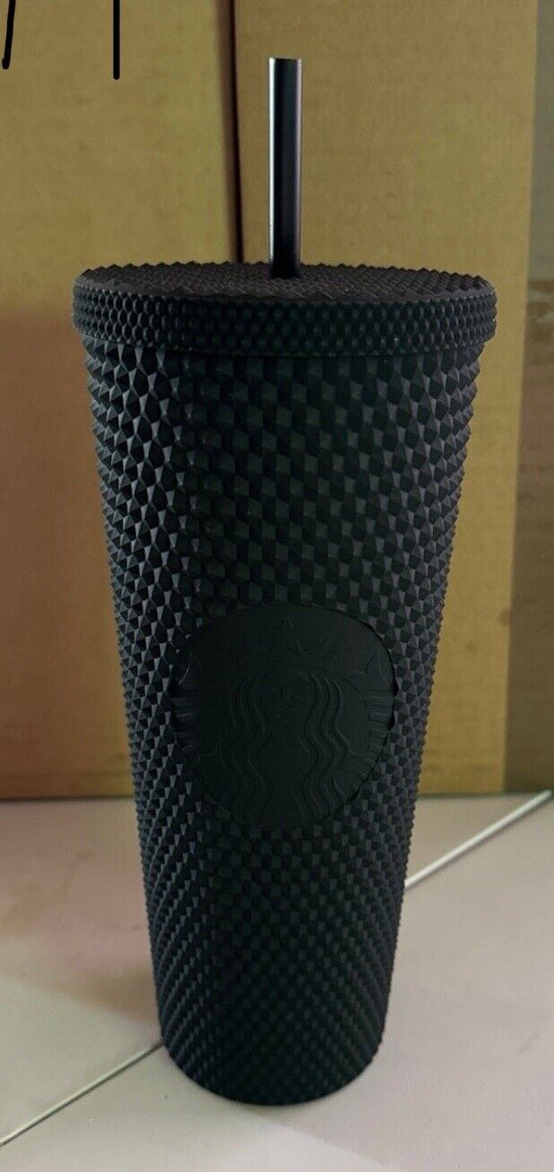 Starbucks 2021 Black Matte Studded Venti Tumbler - 24 oz New