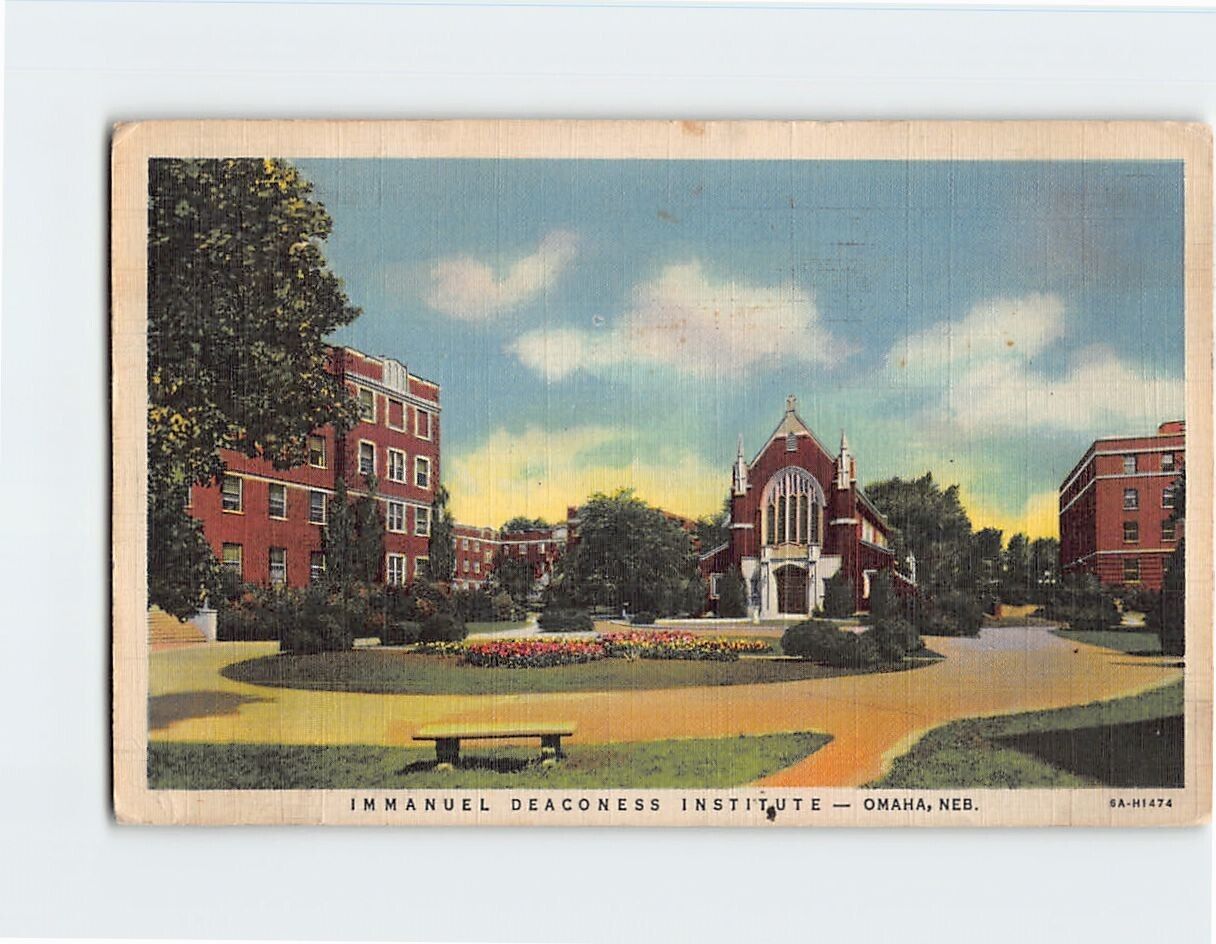 Postcard Immanuel Deaconess Institute Omaha Nebraska USA