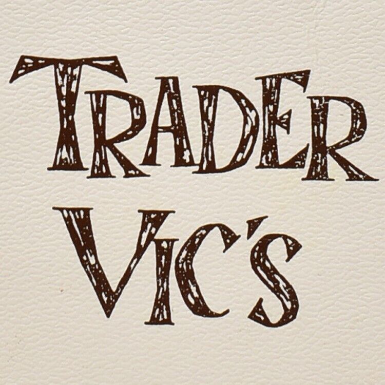 Vintage 1970s Trader Vic\'s Wine List Menu