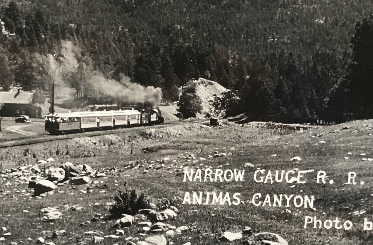 RPPC D&SNG Narrow Gauge Railroad Entering Animas Canyon Silverton CO Postcard