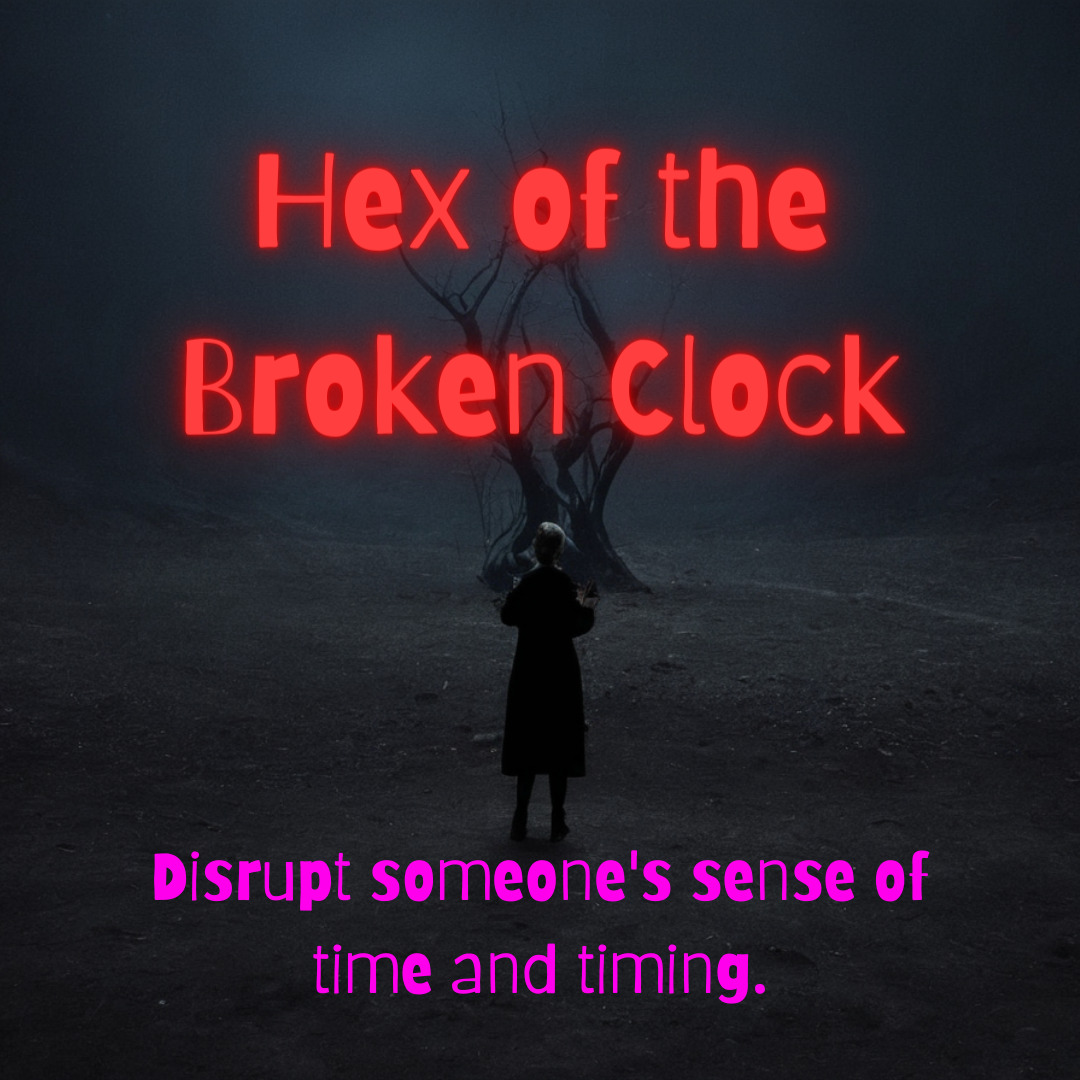 Hex of the Broken Clock - Powerful Black Magic Curse to Disrupt Timing