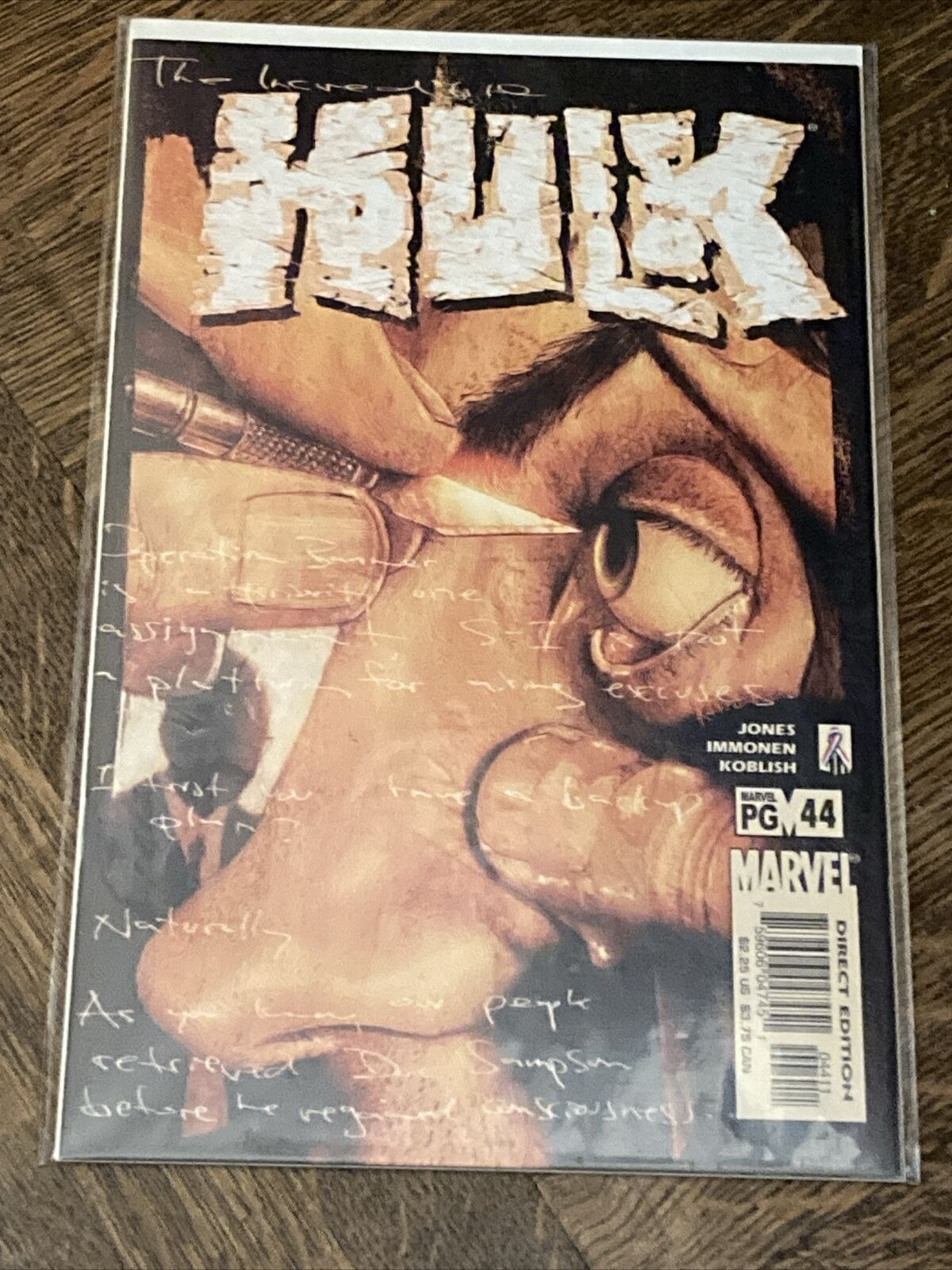 Incredible Hulk #44 Rare Newsstand HTF Low Print 1st App Agent S-2 Marvel 2002