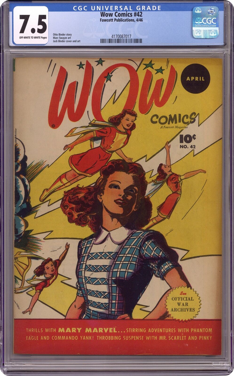 Wow Comics #42 CGC 7.5 1946 4170087017