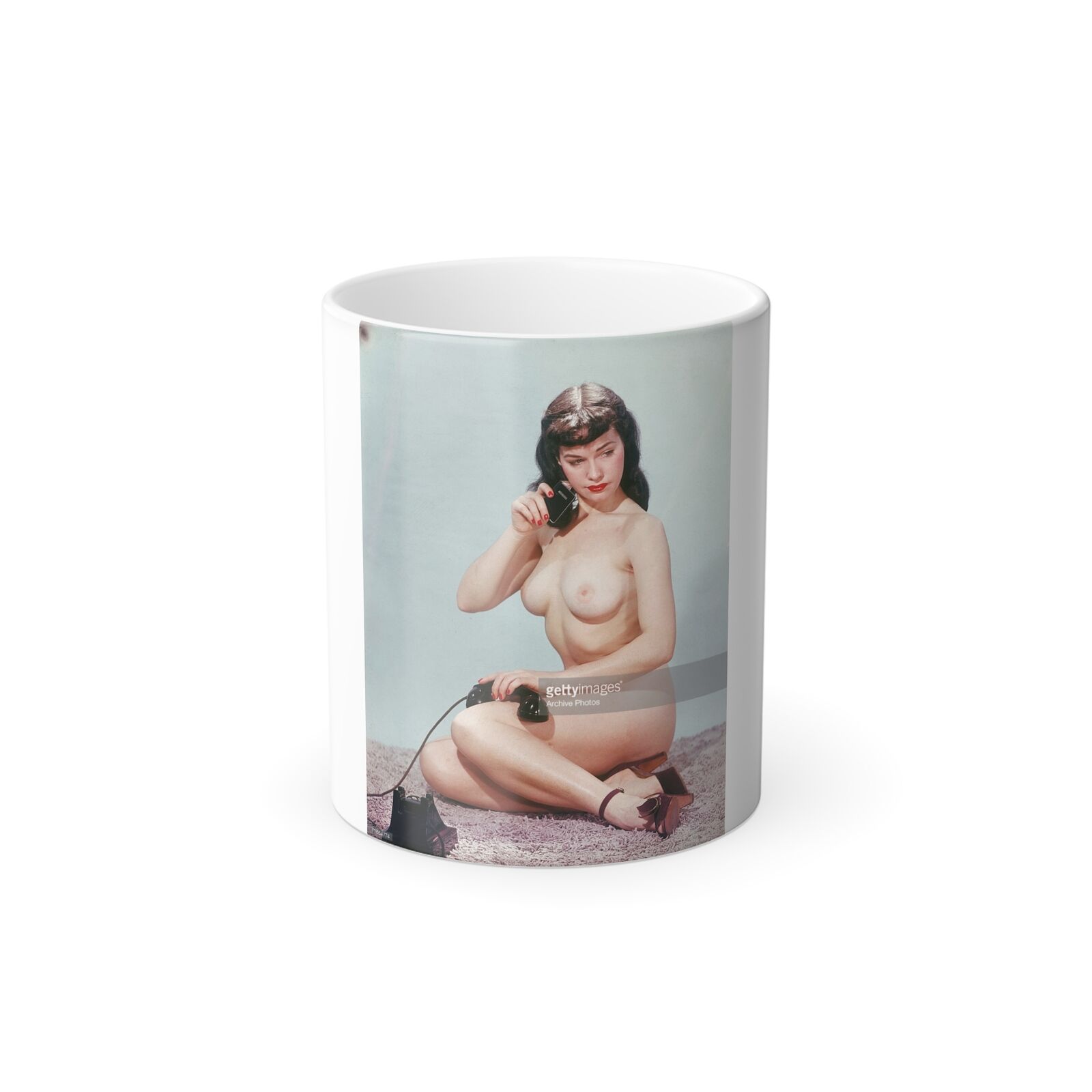 Bettie Page #517 (Vintage Female Icons) Color Changing Mug 11oz