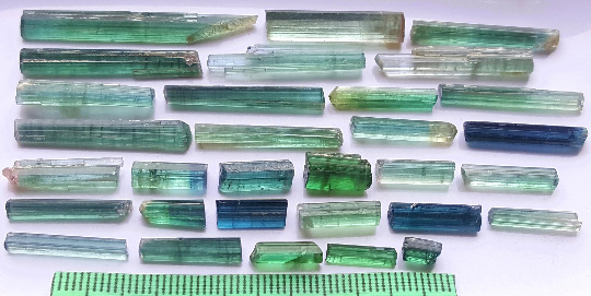 85 Cts Beautiful Natural Multi Colors Tourmaline Crystals Fantastic Luster Qty