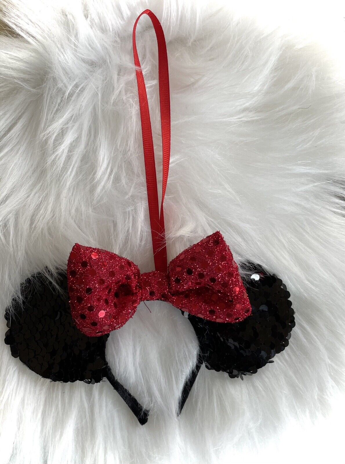 Minnie Mouse Ears Ornament
