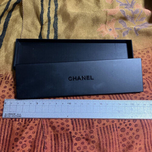 Chanel Novelty Pen Case Style Makeup Plastic Box Style Rare Black Japan